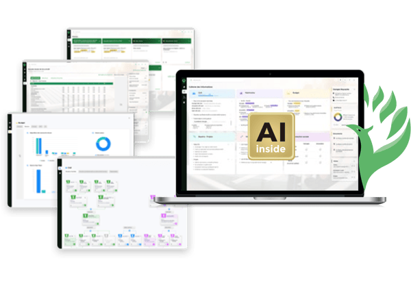 Easy by Exceliances - Ecrans avec logo AI Inside
