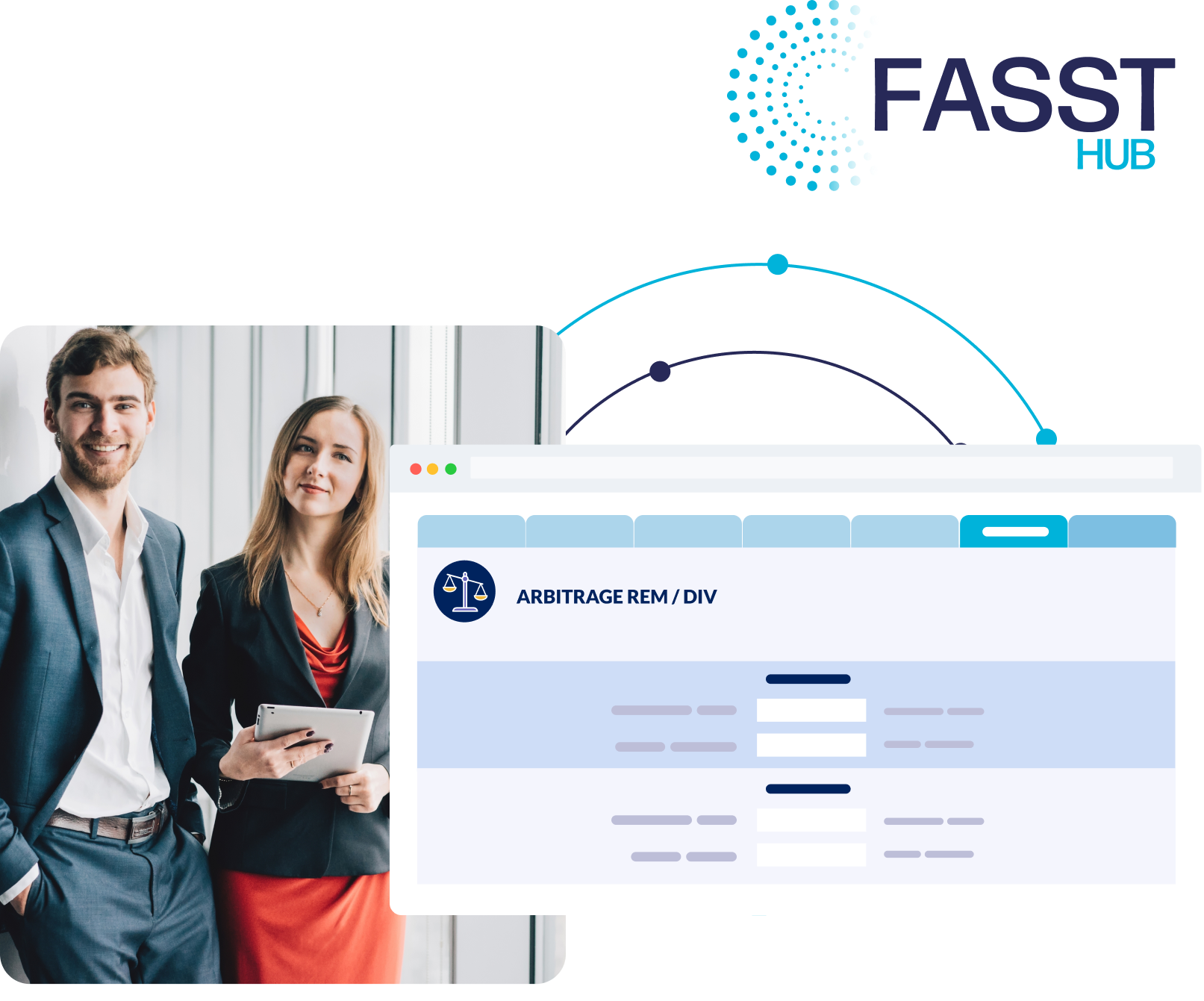 Interface de simulation d’arbitrage entre salaire et dividendes affichant les écarts d’imposition, de cotisations et de revenus nets