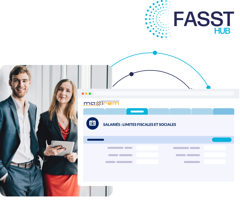 Interface de simulation des plafonds URSSAF pour les cotisations retraite et prévoyance d’un salarié