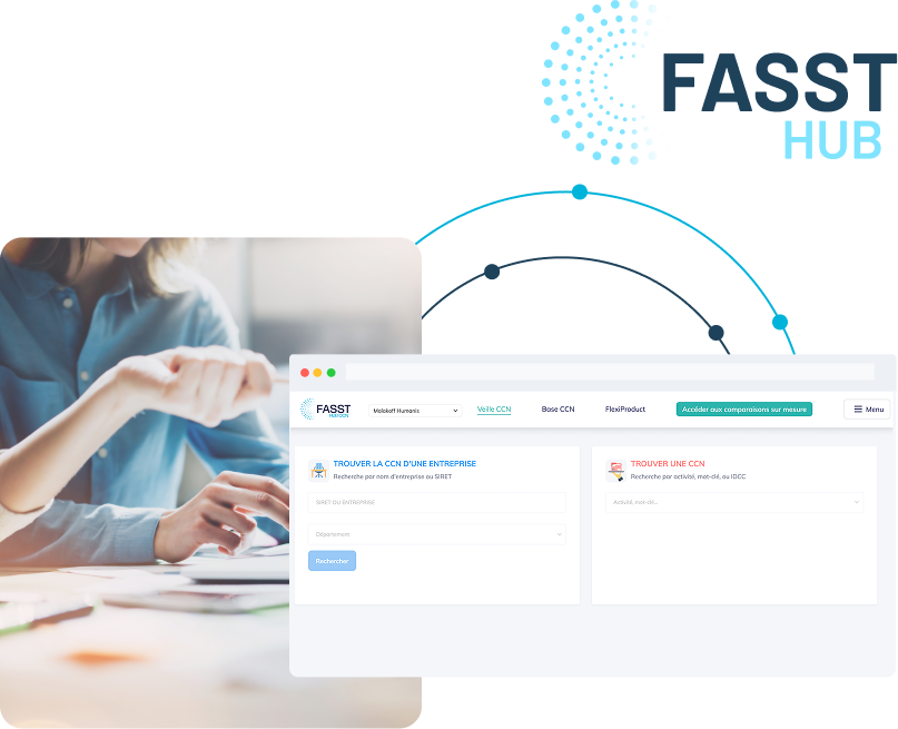 Capture of the Matching CCN solution displaying the search by company and IDCC in the FlexiProduct interface.