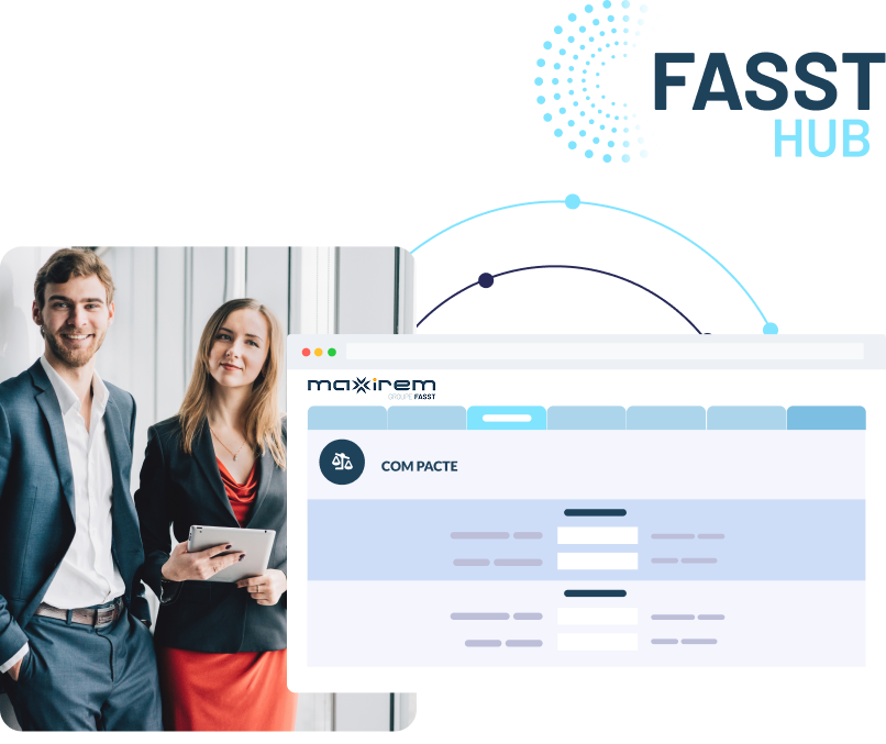Interface for comparing executive retirement savings plans with COM PACTE maxirem and fasst