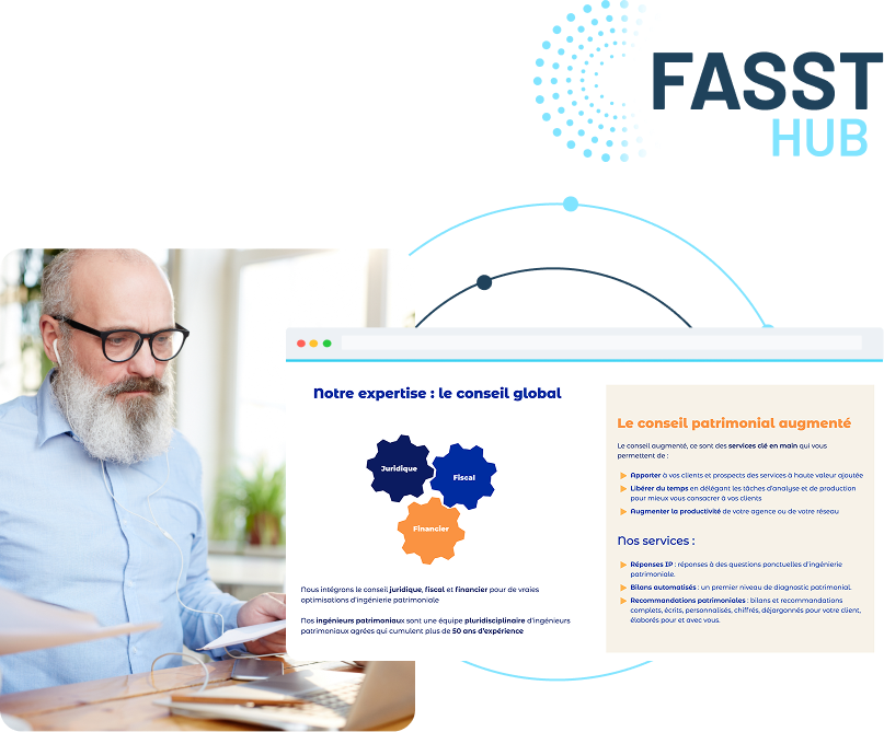 Interface de La Bienveillance Financière affichant les livrables personnalisés d’une mission de conseil patrimonial délégué pour une CGP