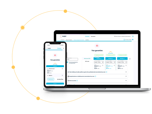 Screenshot of the production of a standardized itinerary on SID, FASST's Standard Insurance Distribution.