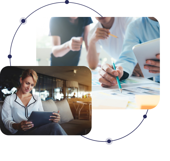 Interfaces des solutions FASST utilisées par des conseillers en assurance et patrimoine