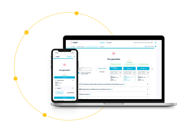 Capture d'écran de la production d’un parcours standardisé  sur SID, le Standard Insurance Distribution de FASST